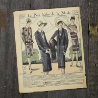 Антикварный французский журнал мод Le Petit Echo de la Mode Dimanche 3 Juillet 1927 Ар-деко