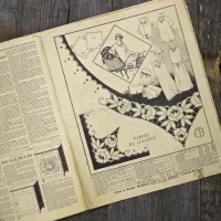 Антикварный французский журнал мод Le Petit Echo de la Mode Dimanche 2 Novembre 1924 Ар-деко