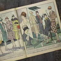 Антикварный французский журнал мод Le Petit Echo de la Mode Dimanche 14 Aout 1927 Ар-деко