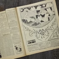 Антикварный французский журнал мод Le Petit Echo de la Mode Dimanche 14 Aout 1927 Ар-деко