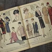 Антикварный французский журнал мод Le Petit Echo de la Mode Dimanche 28 Aout 1927 Ар-деко