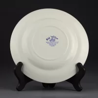 Винтажная тарелка Старая ива Шинуазри English Ironstone Pottery Old Blue Willow