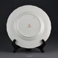 Винтажная английская тарелка Royal Crown Derby Aves Red 1967 год