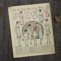 Антикварный французский журнал мод Le Petit Echo de la Mode Dimanche 28 Aout 1927 Ар-деко