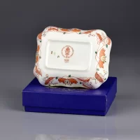 Винтажная пиала тарелочка Фарфор Англия Имари Royal Crown Derby Imari