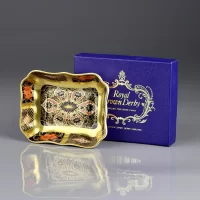 Винтажная пиала тарелочка Фарфор Англия Имари Royal Crown Derby Imari