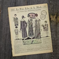 Антикварный французский журнал мод Le Petit Echo de la Mode Dimanche 8 Mai 1927 Ар-деко