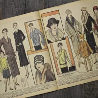 Антикварный французский журнал мод Le Petit Echo de la Mode Dimanche 1 Janvier 1928 Ар-деко