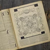 Антикварный французский журнал мод Le Petit Echo de la Mode Dimanche 1 Janvier 1928 Ар-деко