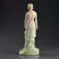 Винтажная фарфоровая статуэтка Англия Royal Doulton 3808 Emily Эмили Теннисистка Ар-деко