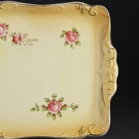 Антикварная английская тарелка поднос Crown Devon Fielding & Co Etna