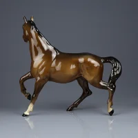 Винтажная фарфоровая статуэтка Лошадь Конь Англия Beswick 2688 Spirit Wind Horse