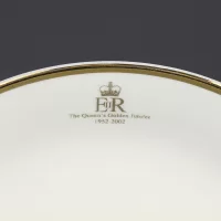 Винтажная фарфоровая чайная пара Золотой юбилей Елизавета II Queens Golden Jubilee Elizabeth 1952-2002