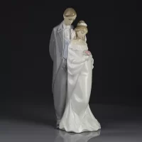 Статуэтка винтажная фарфоровая Свадьба Жених Невеста Lladro NAO 1437 Love Always