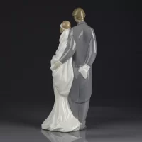Статуэтка винтажная фарфоровая Свадьба Жених Невеста Lladro NAO 1437 Love Always