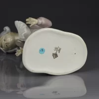 Винтажная фарфоровая статуэтка Пьеро с собакой Lladro NAO Listen to Me