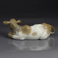 Винтажная фарфоровая статуэтка Испания Корова Бык Телёнок Lladro 4680 Calfskin