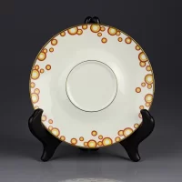 Антикварная французская чайная пара Lemaître Frères & Blancher Лимож Limoges