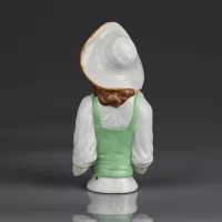 Винтажная фарфоровая кукла Дама в шляпке Германия Half Doll Fasold & Stauch Foreign