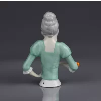 Винтажная фарфоровая кукла Германия Дама с веером Half Doll Fasold & Stauch Foreign