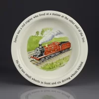 Винтажная английская детская тарелка с паровозиком Томас Веджвуд Wedgwood Thomas Tank Engine Friends