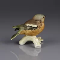 Винтажная фарфоровая фигурка Малиновка Зарянка Птица Goebel Robin
