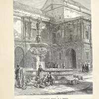 Антикварная иллюстрация The Illustrated London News The New Townhall Bradford