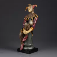 Винтажная фарфоровая статуэтка Шут Джокер Англия Royal Doulton 2016 Jester