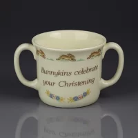 Винтажная английская фарфоровая кружка Кролики Крестины Банникинс Royal Doulton Bunnykins Celebrate Your Christening