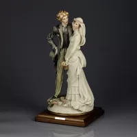 Винтажная статуэтка Свадьба Жених с невестой Giuseppe Armani Capodimonte