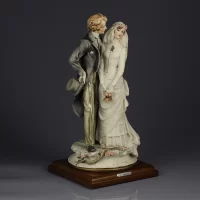 Винтажная статуэтка Свадьба Жених с невестой Giuseppe Armani Capodimonte