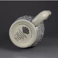 Винтажная керамическая кружка с крышкой Мотоциклы Harley Davidson Collector Stein Ceramarte