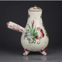 Винтажный керамический шоколадник кофейник Франция Decor Strasbourg