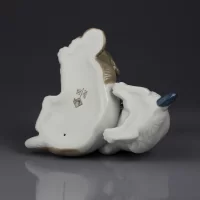 Винтажная фарфоровая статуэтка Собаки Щенки Испания Lladro NAO 385 Wake Up