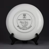 Тарелка винтажная фарфоровая настенная декоративная Лилии Цветы Franklin Mint Princess Gracia Lily Plate