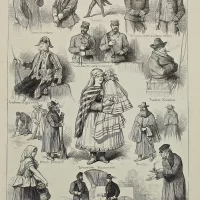 Антикварная иллюстрация The Illustrated London News Types of viennese life Loss of the megaera the island of St.Paul from the sea
