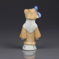 Винтажная фарфоровая куколка Германия Дама в персиковом Half Doll