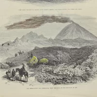 Антикварная иллюстрация The Illustrated London News The steamer Tripoli ashore near the Tuskar rocks, Wexford
