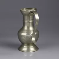 Винтажный французский оловянный кувшин Les Etains du Rouergue