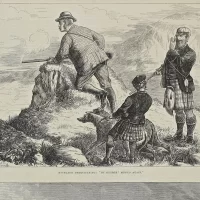 Антикварная иллюстрация The Illustrated London News The autumn campaign on Cannock chase