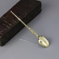 Антикварная английская коронационная ложка Britton Gould & Co 1901 год