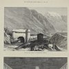 Антикварная иллюстрация The Illustrated London News Mouth of the tunnel at Bardonneche, Piedmont