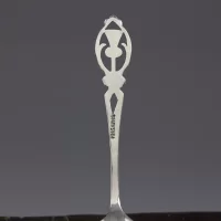 Винтажные английские кофейные ложки в кофре Чертополох F.H.S.