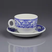 Винтажная английская кофейная пара Dunn Bennett & Co Burslem Royal Doulton Group Rocklite Vitrified Hotel Ware
