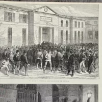 Антикварная иллюстрация The Illustrated London News An incident in the revolution of 1792 by W W Ouless