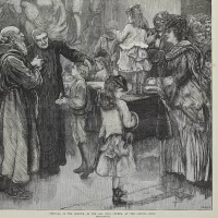 Антикварная иллюстрация The Illustrated London News A saturday half holiday