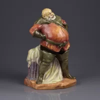 Винтажная фарфоровая статуэтка Фальстаф Шекспир Англия Royal Doulton 2054 Falstaff