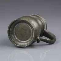 Антикварная оловянная миниатюрная кружка 1/2 Gill Англия
