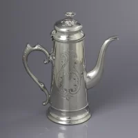 Винтажный английский оловянный кофейник Fine English Pewter Craftsmen Sheffield Associated British Pewter Craftsmen