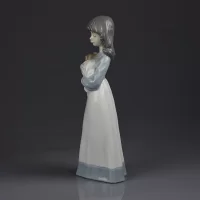 Винтажная фарфоровая статуэтка Девочка с собакой Lladro NAO Someone to Love